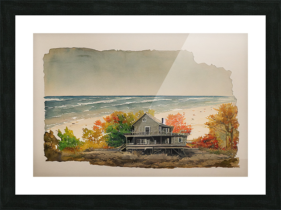 The Beach House Picture Frame print