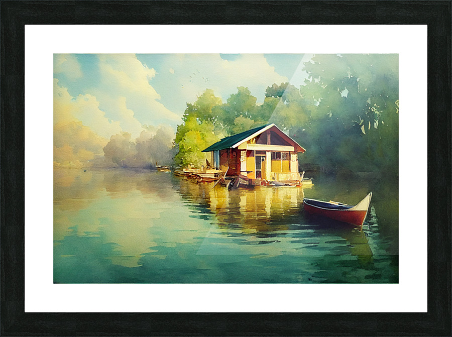 The Boathouse Picture Frame print