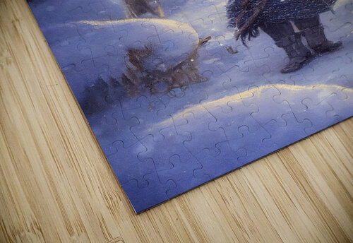 Snow Fox Granny Mouse puzzle