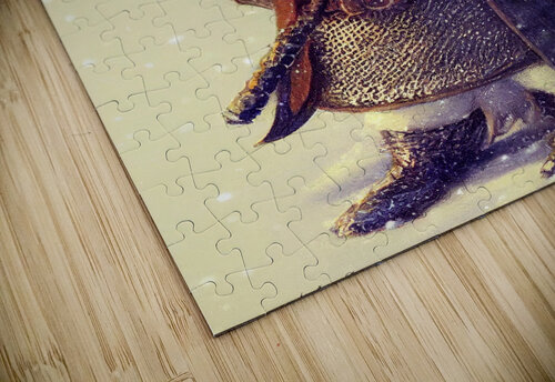 Snow Fox in Chainmail Granny Mouse puzzle
