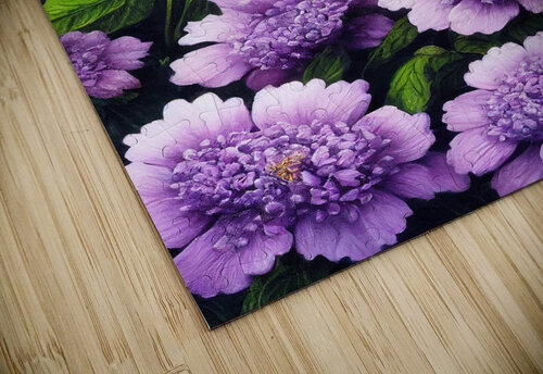 Purple Flowers Granny Mouse puzzle
