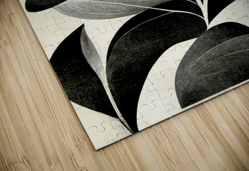 Monochrome Leaves Granny Mouse puzzle