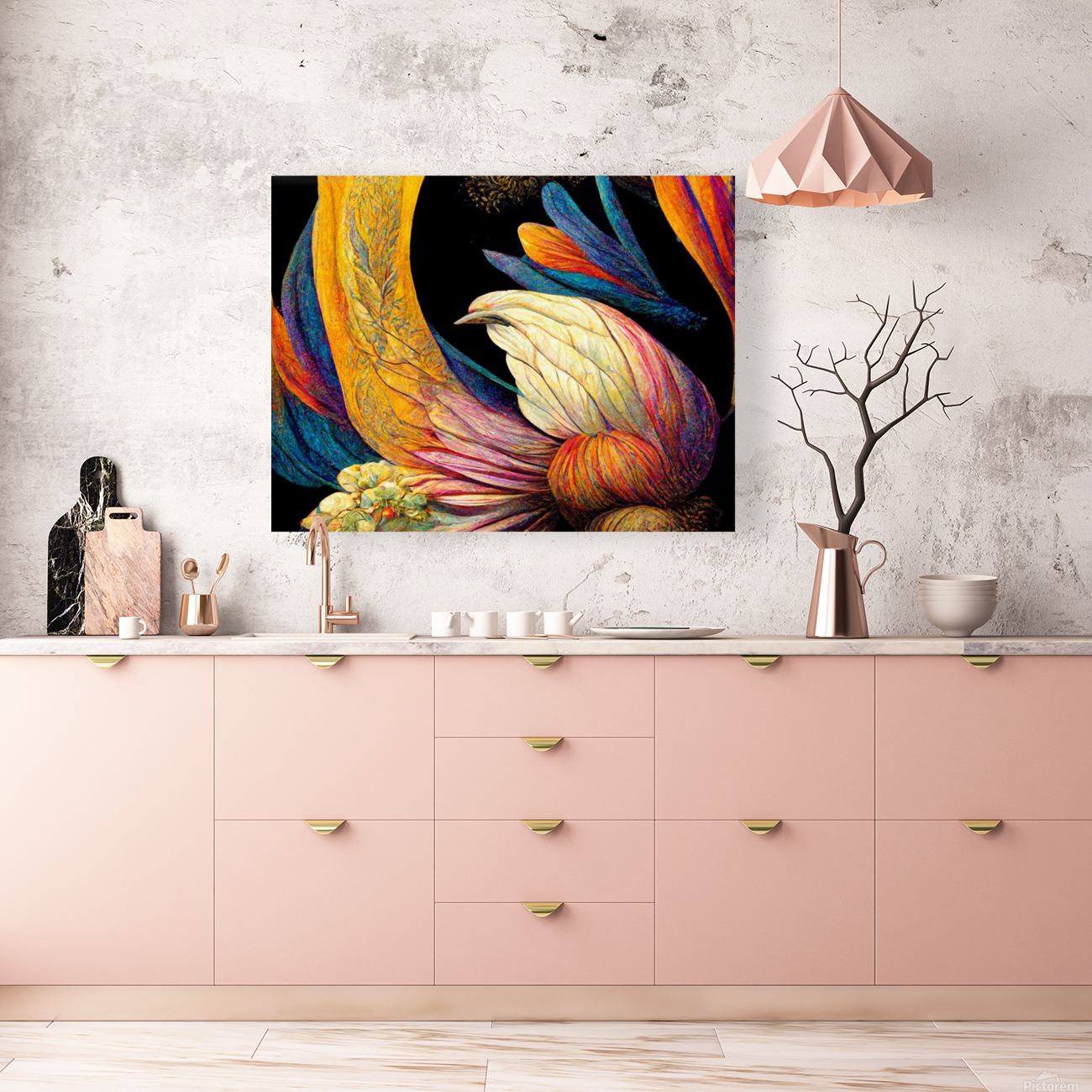 Floral Abstract Reproduction