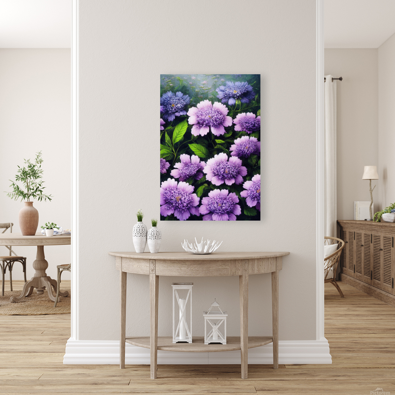 Purple Flowers Reproduction
