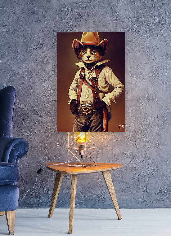 Suave Cowboy Cat by Granny Mouse