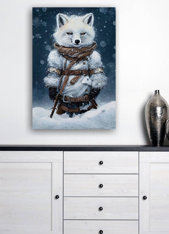 Snow Fox Fantasy Soldier by Granny Mouse