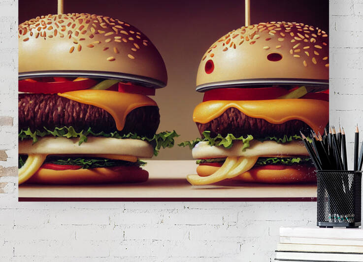 Hamburger Lunch by Granny Mouse