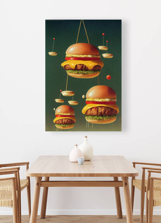 Floating Burgers by Granny Mouse