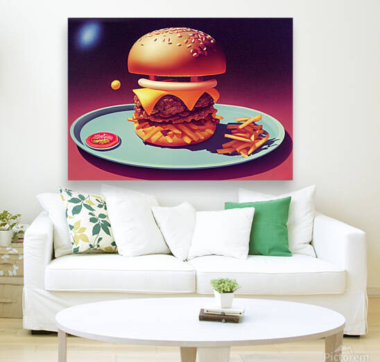 A Surreal Hamburger with all the Trimmings by Granny Mouse