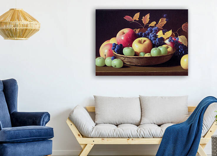 A Still Life Platter of Fruit by Granny Mouse