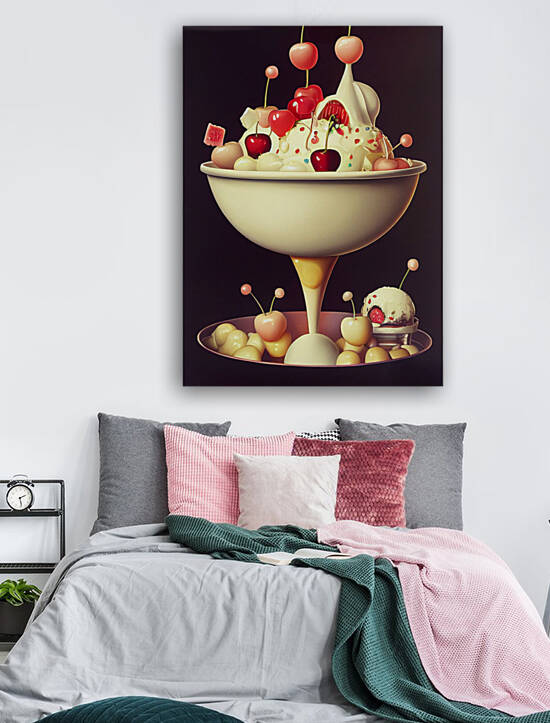 Ice Cream Sundae with Cherries by Granny Mouse