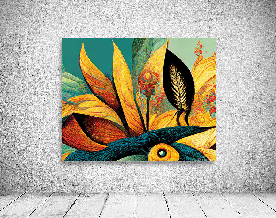 Abstract Flowers Wall Preview