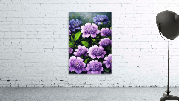 Purple Flowers Wall Preview