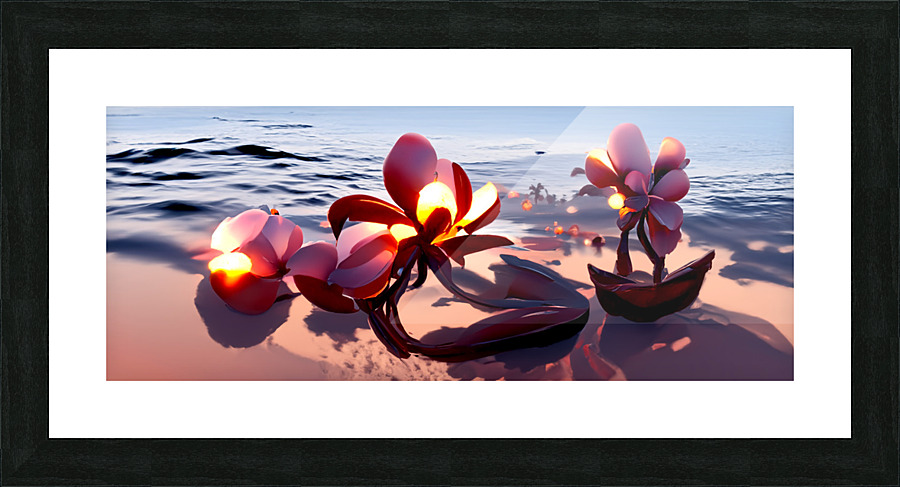 Plumeria Picture Frame print