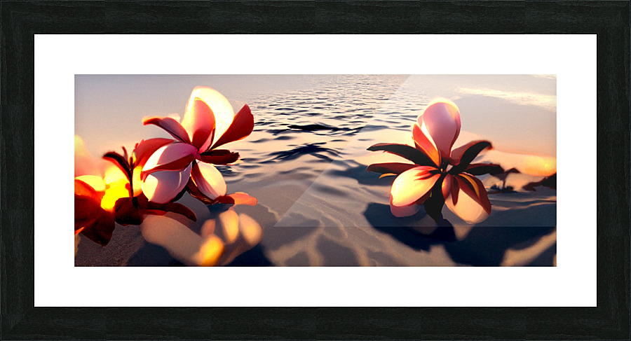 Plumeria 5 Picture Frame print