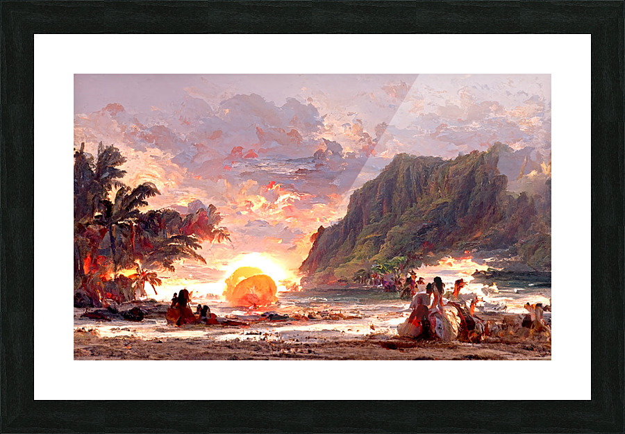 Sunset in Hawaii Picture Frame print