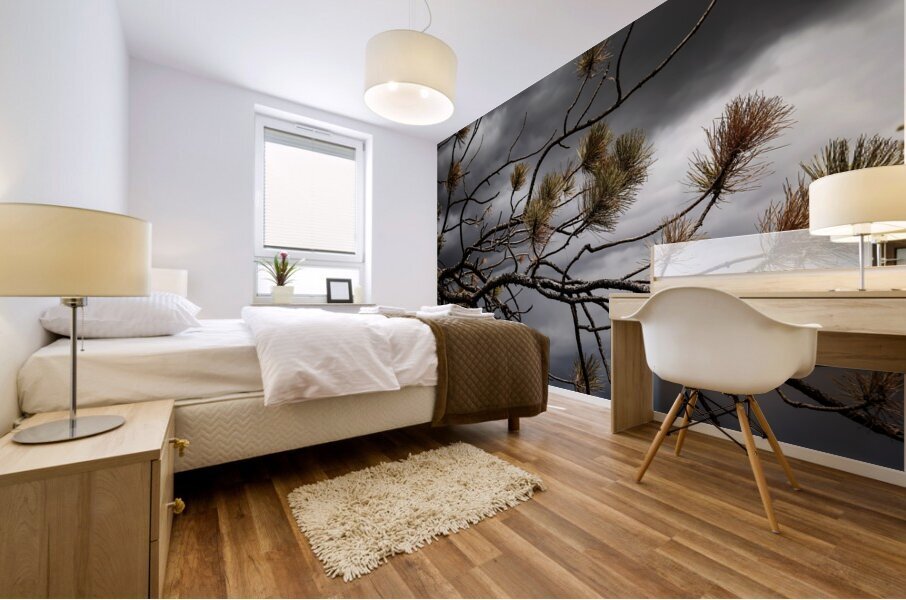 Crimson Storm Mural print