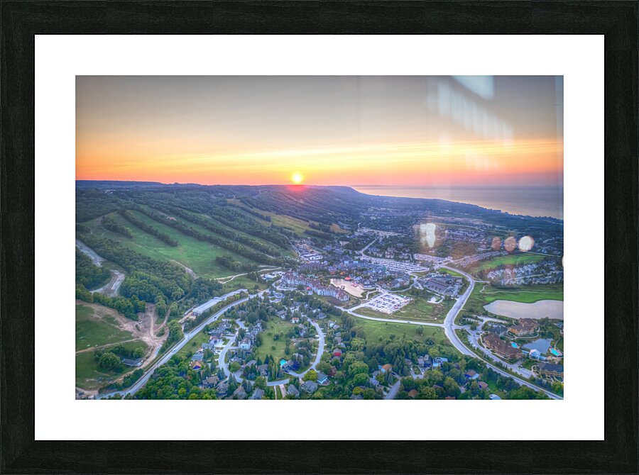 Blue Mountain Sunset  Picture Frame print
