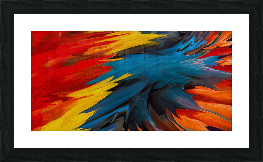 Liquified Feathers  Picture Frame print