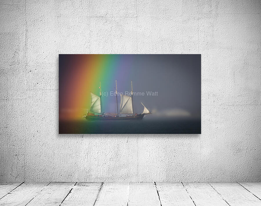 Rainbow Tall Ship Wall Preview