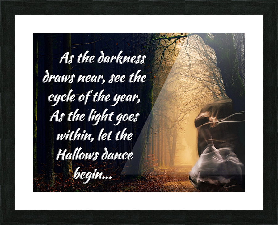 Darkness Picture Frame print