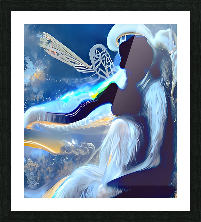 Angel Wings Picture Frame print