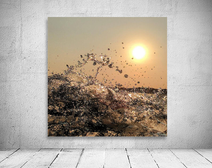 Sunset Splash Wall Preview