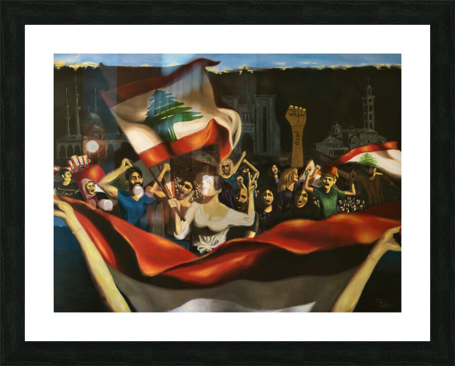 Awakening Leading The People - L Eveil guidant le peuple Picture Frame print