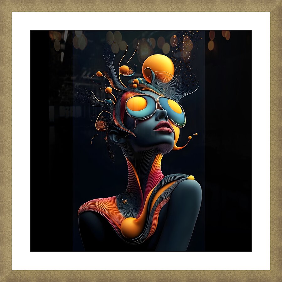 Vivid Vitality The Reflective Icon Picture Frame print