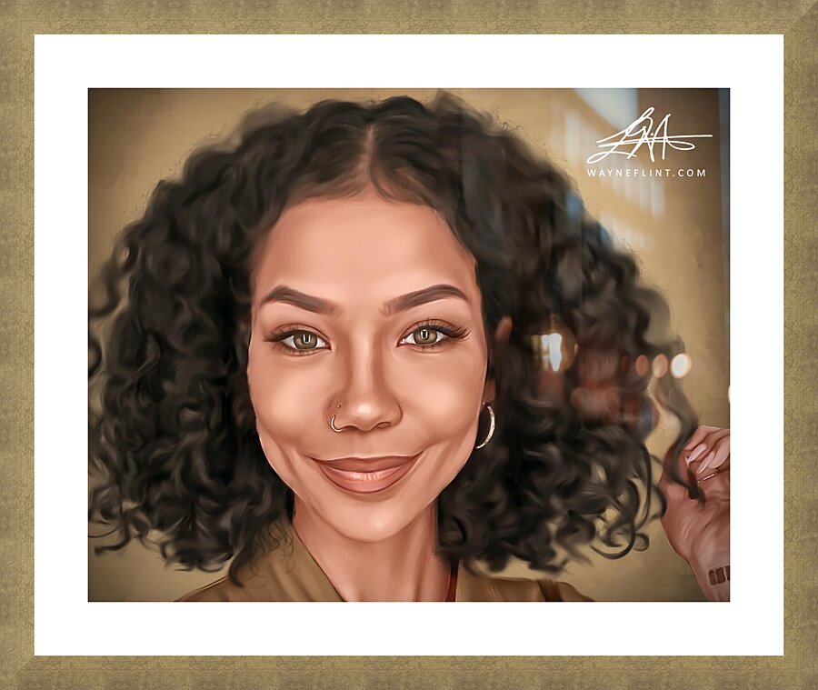 Jhene Aiko Picture Frame print