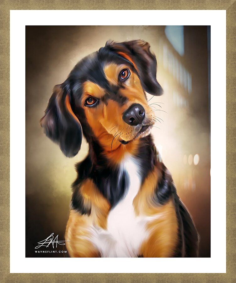 Digital Dog 2 Picture Frame print