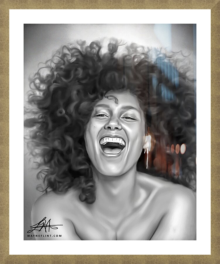 Alicia Keys Picture Frame print