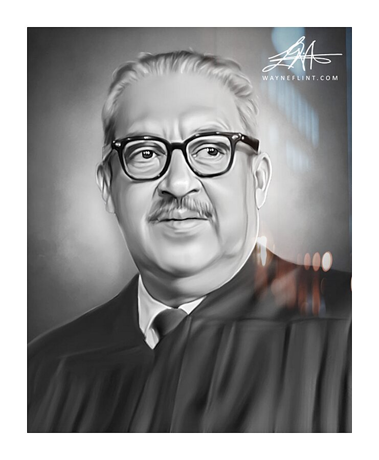 Thurgood Marshall Picture Frame print