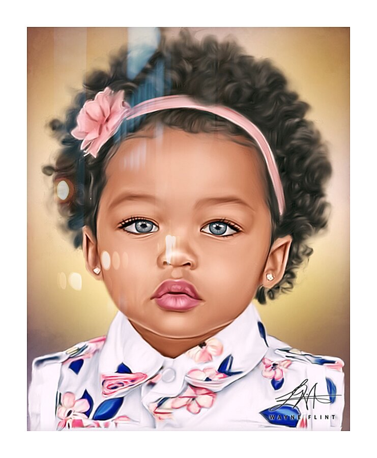 Digital Baby 1 Picture Frame print