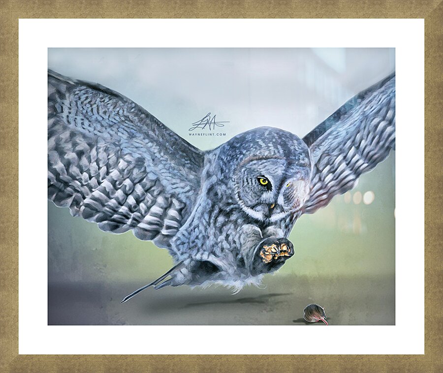 Digital Owl 2 Picture Frame print