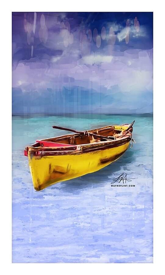 Digital Canoe Picture Frame print