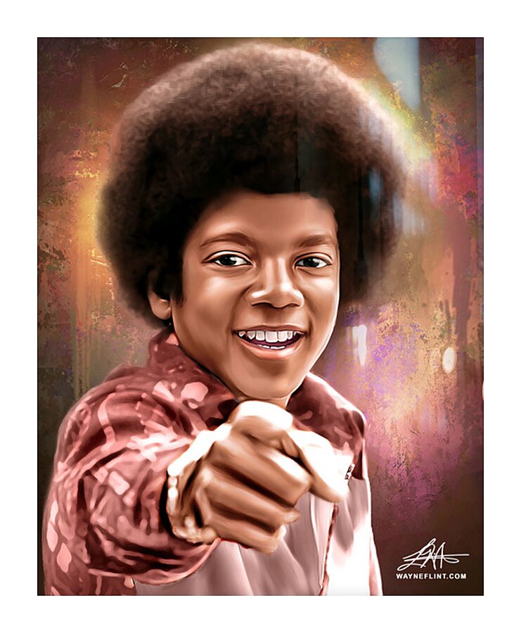 Digital MJ Remix Picture Frame print