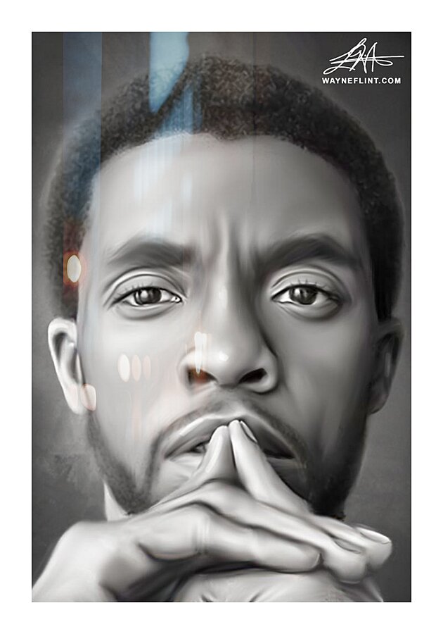 Chadwick Boseman 1 Picture Frame print