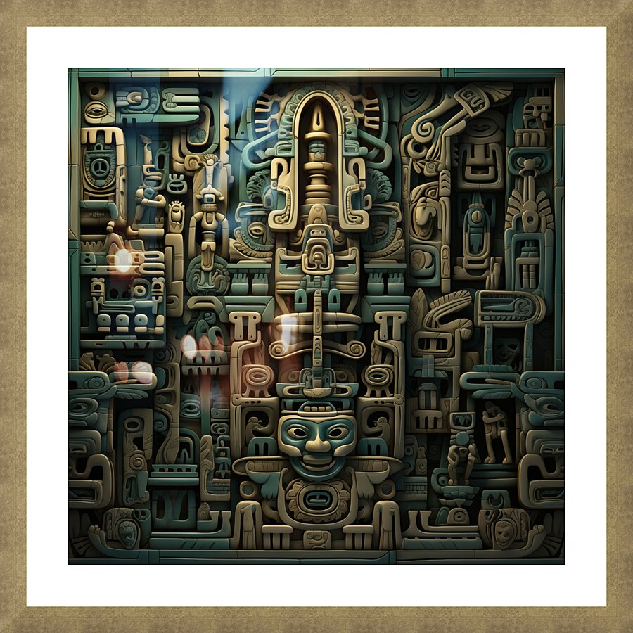 Aztec Art 2 Picture Frame print