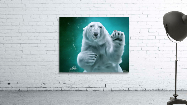 Digital Polar Bear 1 Wall Preview