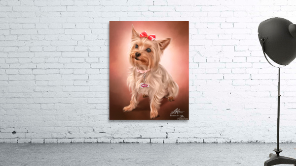 Digital Yorkie Wall Preview