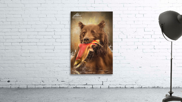 Bear Salmon Wall Preview