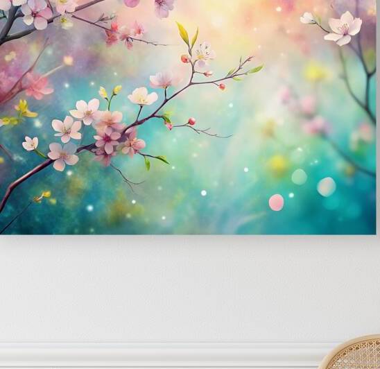 Textured Pastel Abstract Artwork in Soft Tones by Nader Massry
