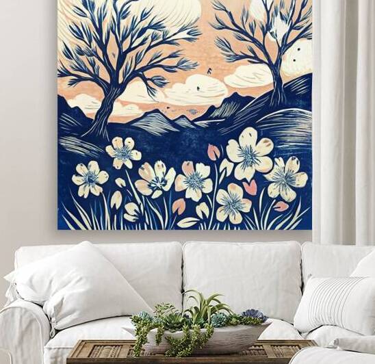 textured pastel abstract artwork pastel tones  li by Nader Massry
