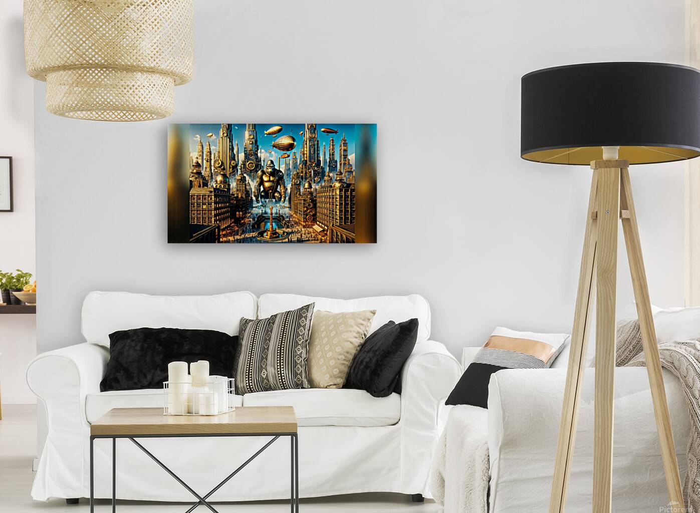 Steampunk Cityscape Reproduction