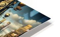 Steampunk Cityscape HD Metal print
