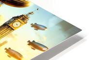 Steampunk Cityscape HD Metal print