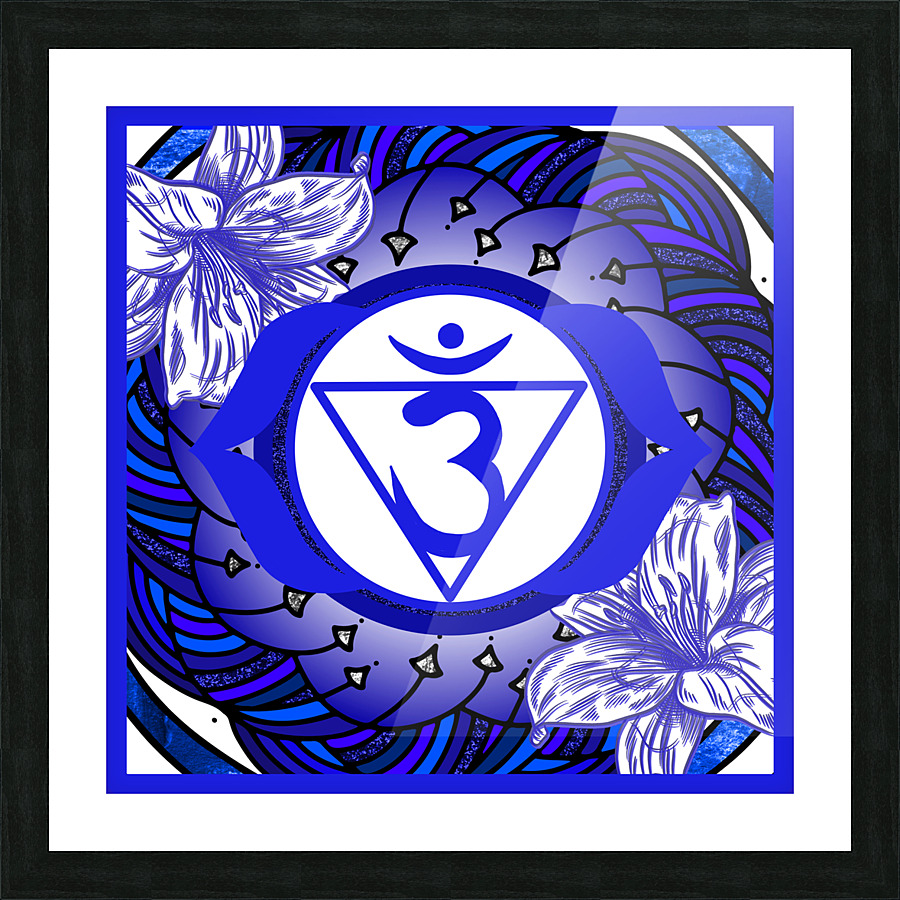 Third Eye Chakra Mandala Picture Frame print