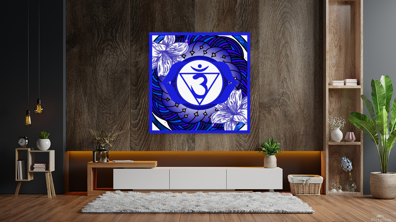 Third Eye Chakra Mandala Reproduction