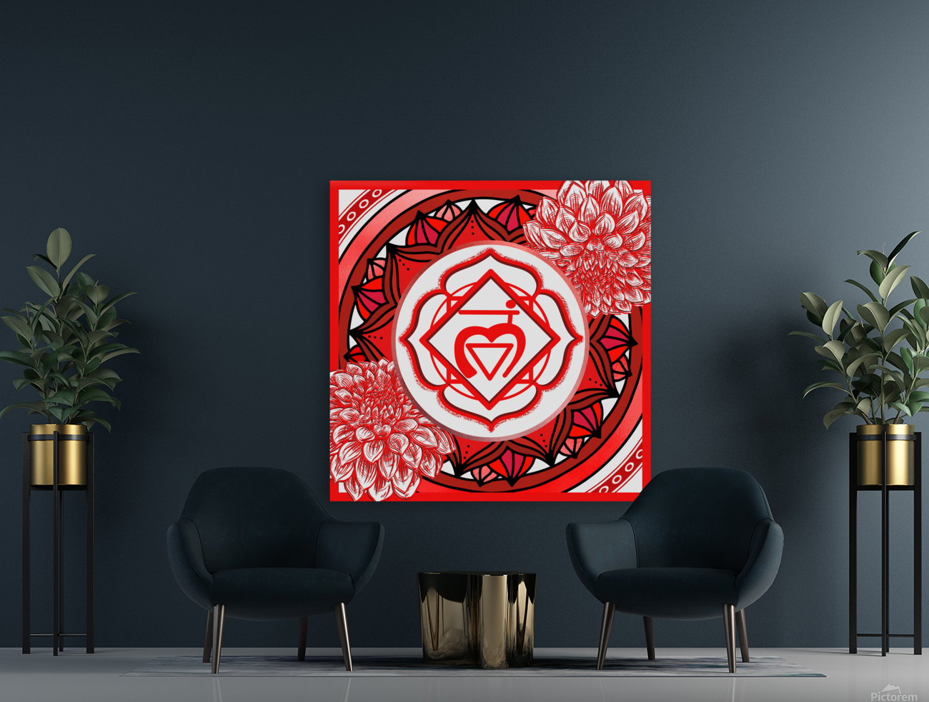 Root Chakra Mandala Reproduction